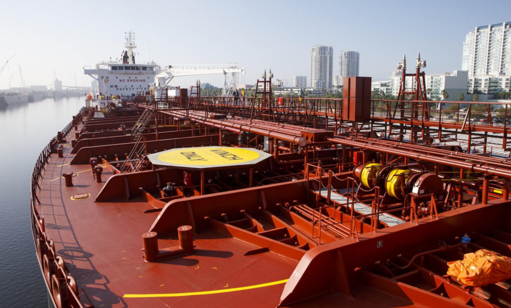 LNG tanker vessel underway at sea